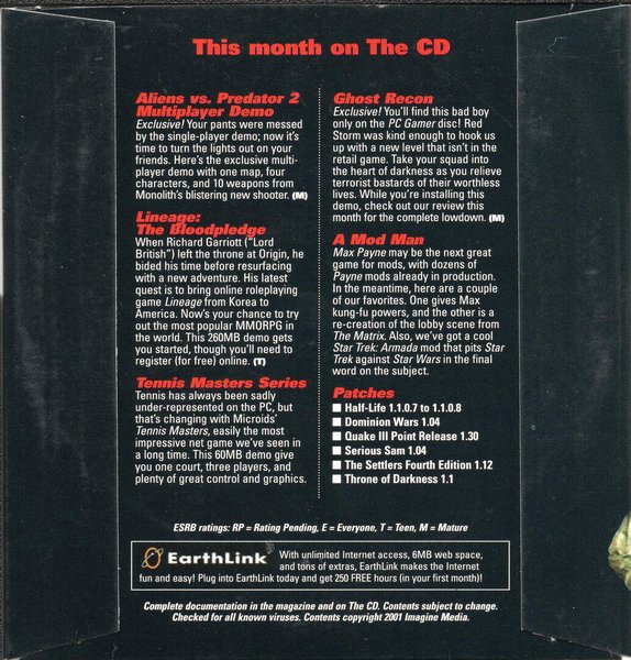 PC Gamer Demo: Holiday, 2001 - Aliens vs. Predator 2