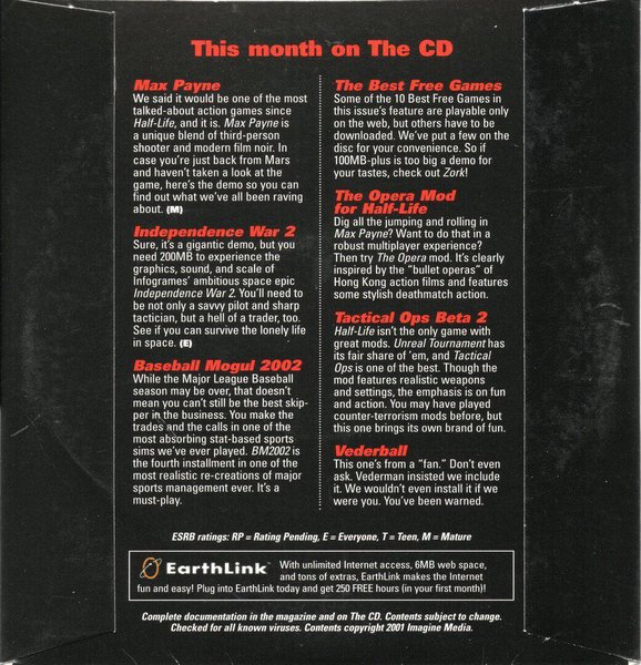 PC Gamer Demo: November, 2001 - Max Payne