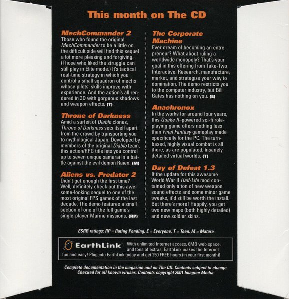 PC Gamer Demo: October, 2001 - MechCommander 2